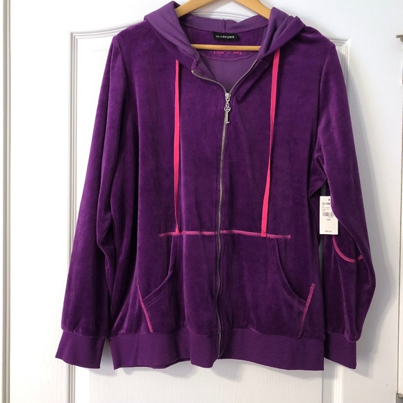 Lane Bryant Tops - Purple Lane Bryant Hoodie Love is Key 18/20 Plus